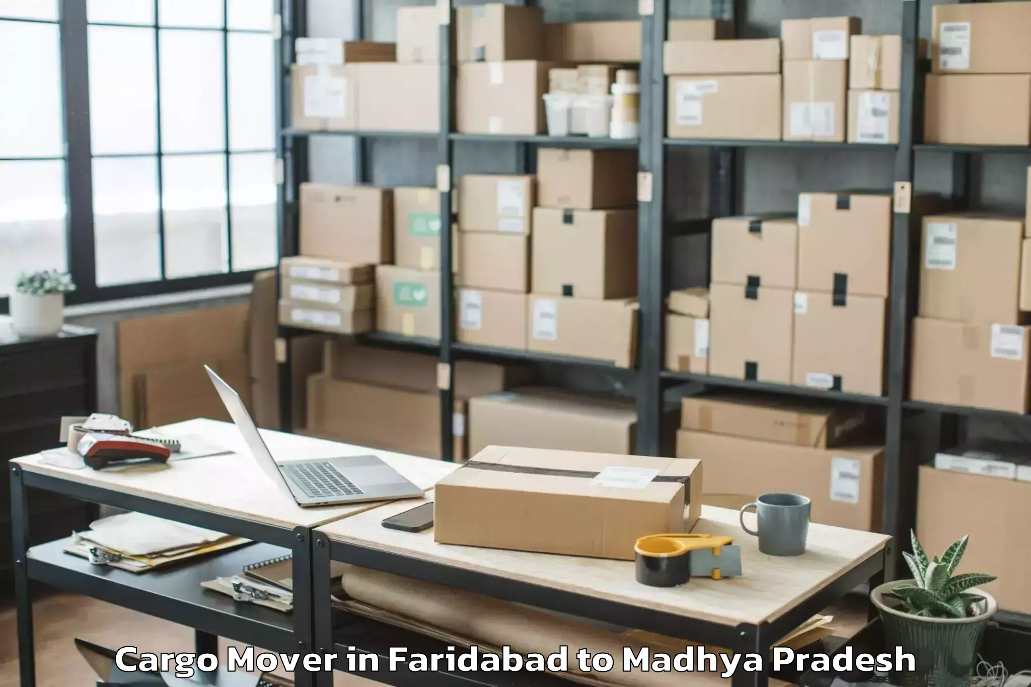 Book Faridabad to Basoda Cargo Mover Online